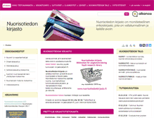 Tablet Screenshot of nuorisotiedonkirjasto.fi